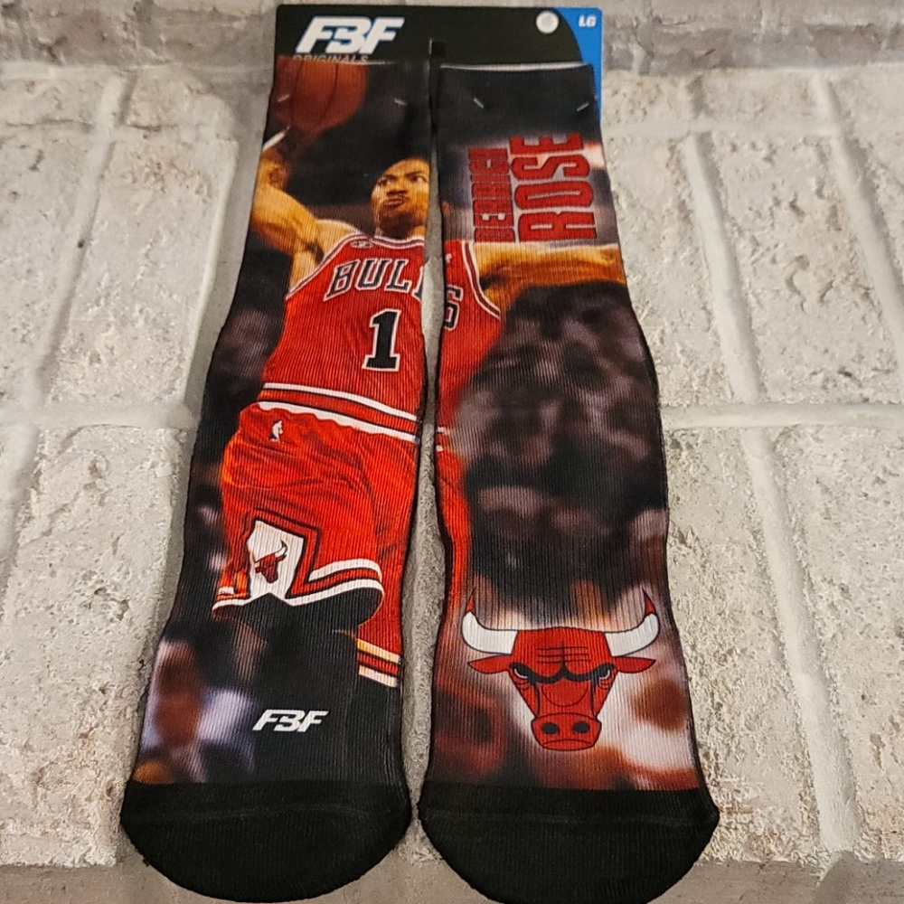 Men's Chicago Bulls Derrick Rose Socks